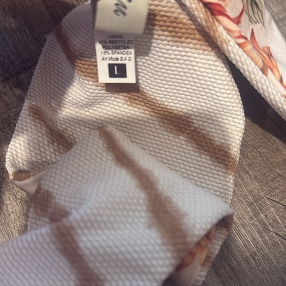 NWOT!! Maaji- Ocean Waves Sublime Classic Bikini Bottom - Floral/Brown - Large - Picture 10 of 10